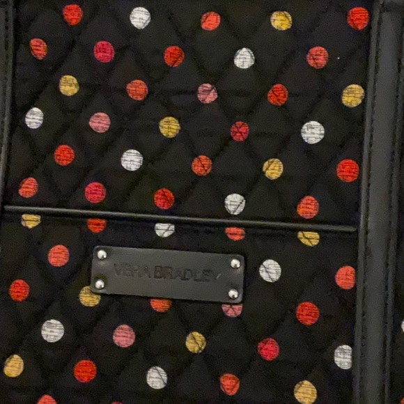 Vera Bradley Small Trimmed Vera with faux leather trim. Matching wallet. - Picture 3 of 9